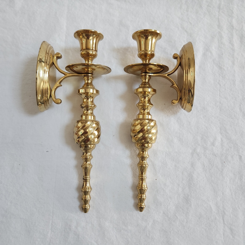 Brass Wall Candle Sconces